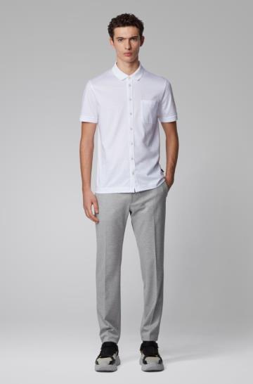 Polo BOSS Shirt Style Białe Męskie (Pl85140)